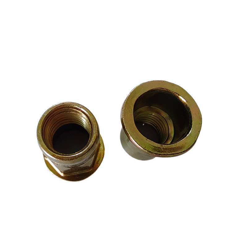 Nocciolo di rivetto aperto a filo di acciaio al carbonio semihex giallo placcato zinco per soddisfare le vostre esigenze