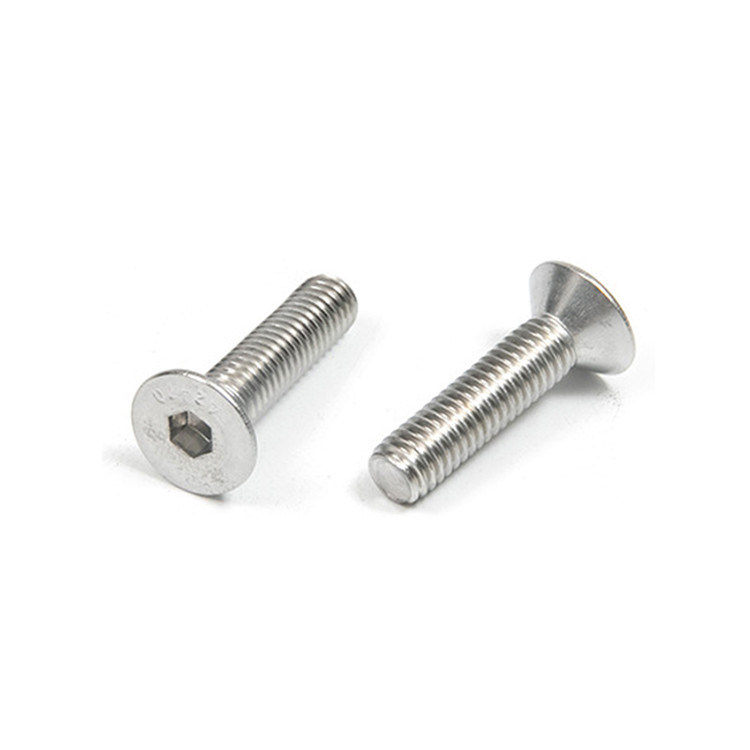 Alta resistenza A-level 304 acciaio inossidabile Countersunk Head Flat Hex Socket M4 M5 M6 M8