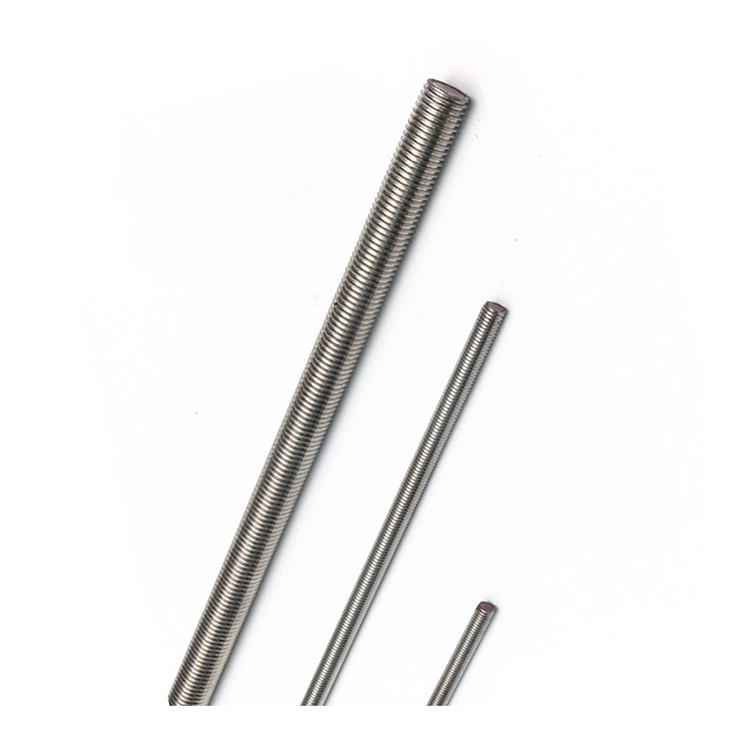 DIN975 304 316 A2-70 A4-70 Acciaio inossidabile ad alta resistenza galvanizzato a vite M10
