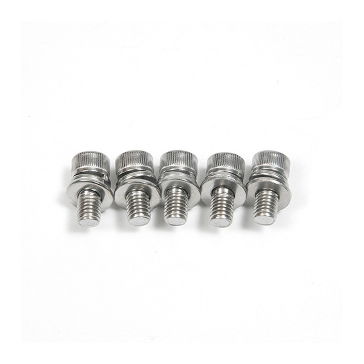 M6 In acciaio inossidabile DIN912 Standard Hexagon Socket Head Screw con molla e lavastoviglie
