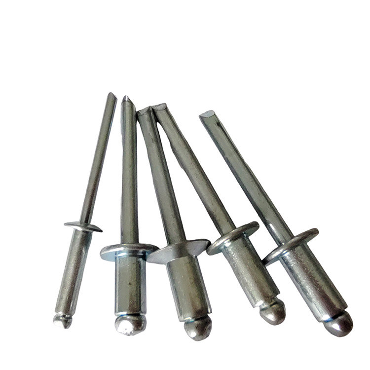 3.0mm Rivetti a chiusura chiusa per natura/colore Rivetti a testa rotonda in ferro in finitura brillante
