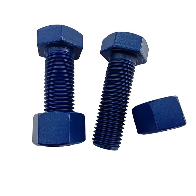 Acciaio inossidabile lunga doppia estremità a filo PTFE Finish Hex Nut Set 10mm-1000mm